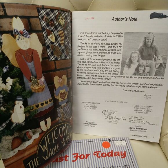 Vtg 1990s - Lot of 2 - Tole Painting Instruction Books - Folk Country Art - Picture 6 of 8